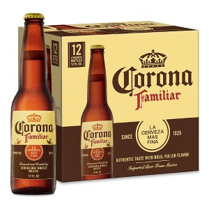 Corona Familiar Lager Beer - 12pk/12 fl oz Bottles - 1 of 4