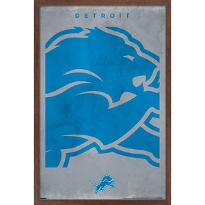 Trends International NFL Detroit Lions - Logo 25 Framed Wall Poster Prints - 1 of 4