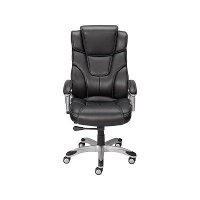 Staples Baird Bonded Leather Managers Chair Black 23234