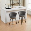 APRILSOUL  26.38"Counter Height Bar Stools Set of 2, 360¡ã Swivel Upholstered Barstools - 2 of 4
