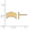 Black Bow Jewelry 14k Yellow Gold Ohio State Buckeyes NCAA Post Earrings - 2 of 3