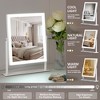 HOMLUX Music Makeup Mirror - Adjustable LED, Detachable 10X Magnification, Smart Touch - 4 of 4