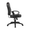 Leather Task Chair with Loop Arms Black - Boss Office Products - image 4 of 4