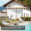 Gloweer 9FT Patio Umbrella without Base, Outdoor Table Umbrella with Push Button Tilt and Crank, UV Protection - 3 of 4