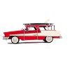 1957 Ford Country Squire Station Wagon Model 5" H – Red Iron Replica with Surfboards By Old Modern Handicrafts - 2 of 4
