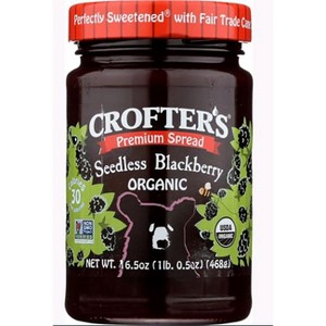 Crofter's Premium Spread Organic - Seedless Blackberry 16.5 oz Jar. - 1 of 2
