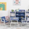 Qaba 3-Piece Kids Table and Chair Set Writing Desk with Armrest, Storage Space for Toddler Activities - 2 of 4