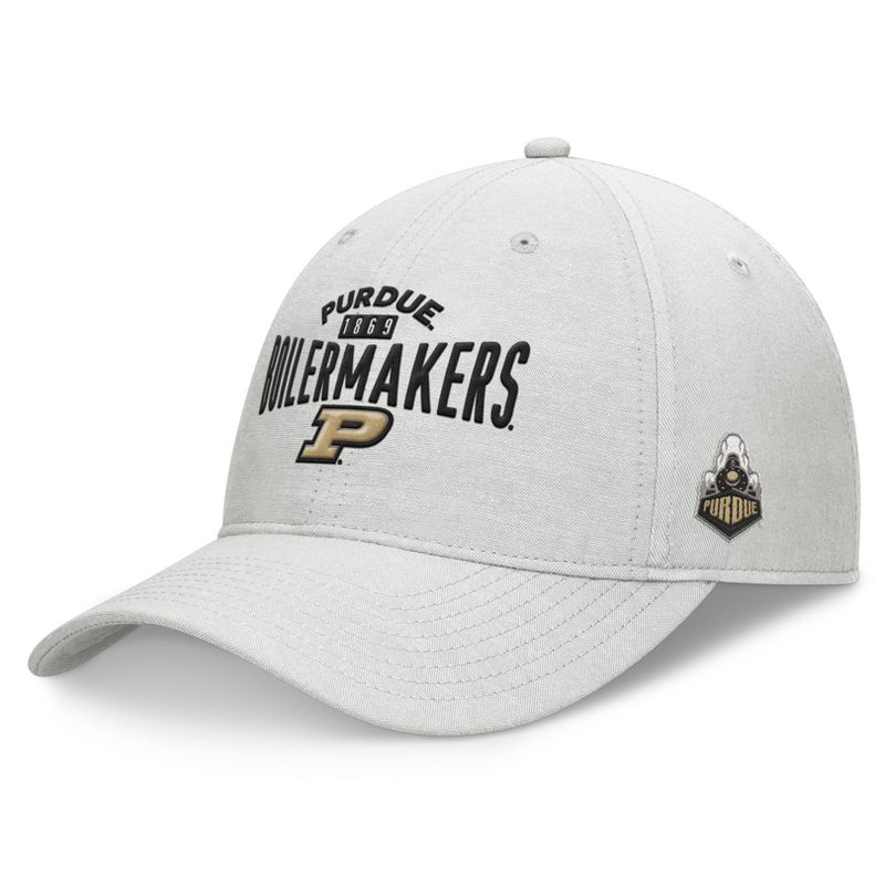 NCAA Purdue Boilermakers Unstructured Chambray Cotton Hat - Gray, 1 of 5