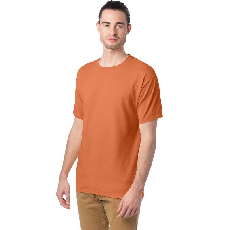 Hanes Unisex Garment Dyed Cotton T-Shirt, 4 of 8