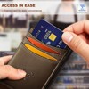 Generic Slim Wallet For Men 12Cards,Easy Leather Wallet Card Holder Money Clip - 3 of 4