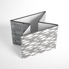 Bacati - Clouds in the City White/Gray Storage Box Large - 4 of 4