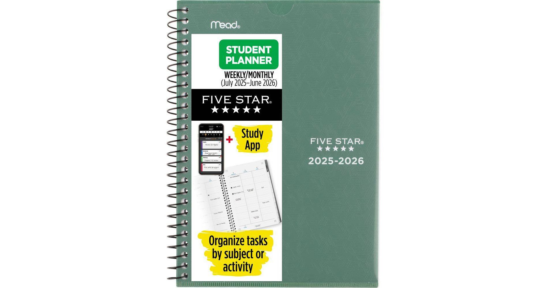 Five Star 2025-2026 Customizable Seaglass Small