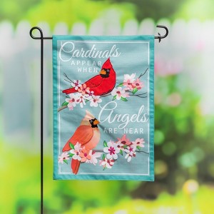 Evergreen Angels are Near Garden Linen Flag- 12.5 x 18 Inches Outdoor Decor for Homes and Gardens - 1 of 4
