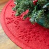 Bungalow Flooring 3' WaterHog Snowflake Tree Skirt Round Floormat - 2 of 4