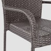 Jefferson 9pc Outdoor Dining Set: Acacia & Wicker, Seats 8 - Christopher Knight Home - 4 of 4