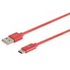 Monoprice Nylon Braided USB C to USB A 2.0 Cable - 1.5 Feet - Red | Type C, Fast Charging, Compatible With Samsung Galaxy S10 / Note 8, LG V20 and - 2 of 2