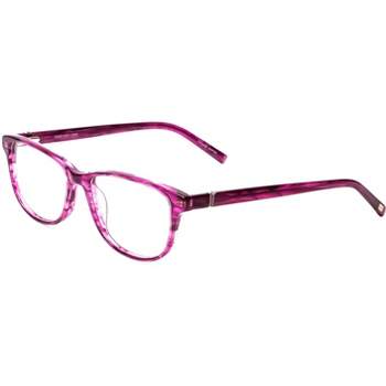 Jones NY J759 Ladies Classic Designer Reading Glasses Pink Crystal Stripe 52 mm
