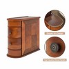 Lirago Wood End Table with 2 Drawers-Fully Assembled Narrow Nightstand/Side Table 23.62"L x 10.83"W x 23.62"H Walnut - 4 of 4