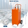 Fuel Caddy, Fuel Transfer Tank with Pump, Gas Storage Tank, Gasoline Diesel Fuel Container for Cars, Lawn Mowers, ATVs, Boats - 2 of 4