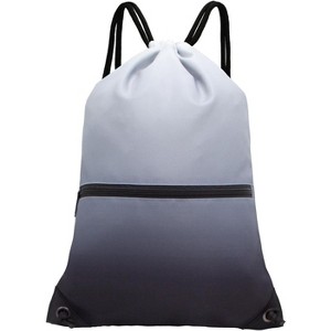 Drawstring Backpack, Lightweight Sports Gym Sack for Men & Women, Durable Cinch Snackpack for Beach - 1 of 4