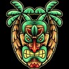Men's Design By Humans summer with tiki By donipacoceng Tank Top - 2 of 2