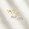Ross-Simons 10kt Yellow Gold Ribbon Earrings - 4 of 4