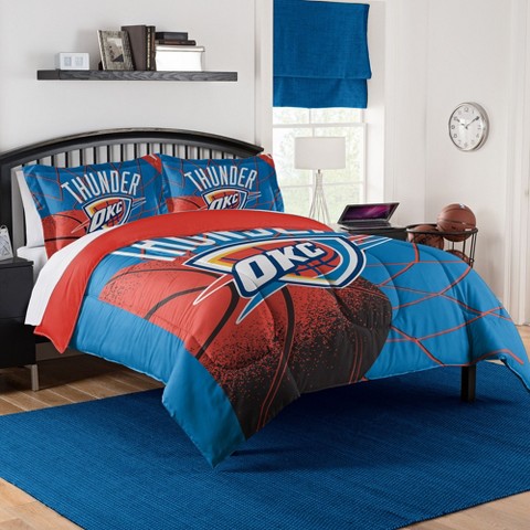 Sweet Home Collections NBA OKLAHOMA CITY THUNDER Officially Licensed 7 Piece Bed In a Bag Comforter & Sheet Set - Queen