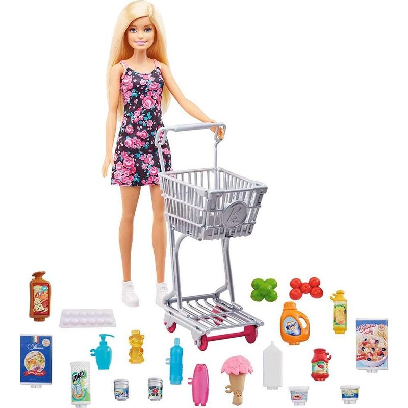 Barbie: Supermarket Shopping Time Playset and Doll, 2 of 4
