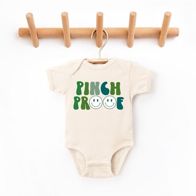 The Juniper Shop Pinch Proof Smiley Face Baby Bodysuit