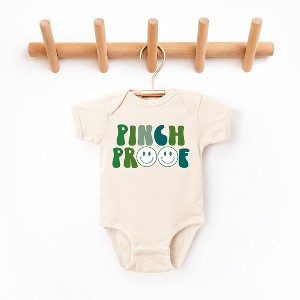 The Juniper Shop Pinch Proof Smiley Face Baby Bodysuit - 1 of 2