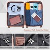 Whisen 4-Piece ABS Luggage Set, Suitcases with 3 Different Sizes and Travel Bag, TSA Lock and Spinner Wheels - 3 of 4