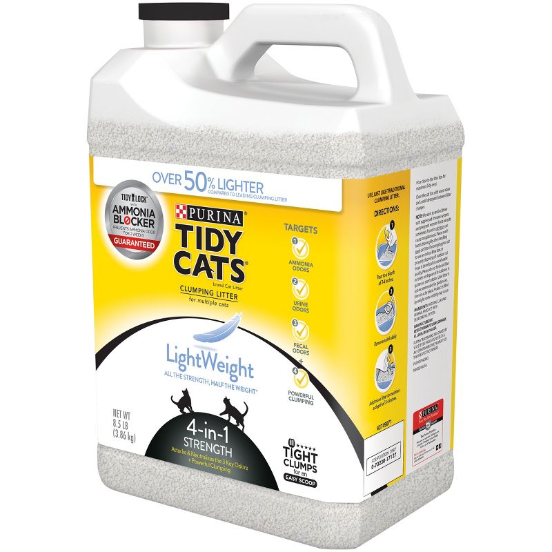 Purina Tidy Cats Lightweight 4-in-1 Strength Plastic Jug Clumping Cat Litter, 6 of 8
