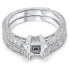 Pompeii3 1/4ct Princess Cut Diamond Engagement Ring Setting 14K - 4 of 4