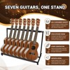 Multi-Guitar Stand, 7 Slot Foldable Display Rack, UniversalFramework Designed for Electric, Acoustic, Bass Guitars & Cases - 3 of 4