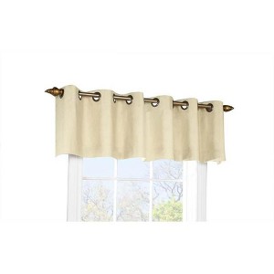 Commonwealth Home Fashions Thermalogic Weather Cotton Fabric - 40" x 15" Grommet Top Valance - 1 of 3