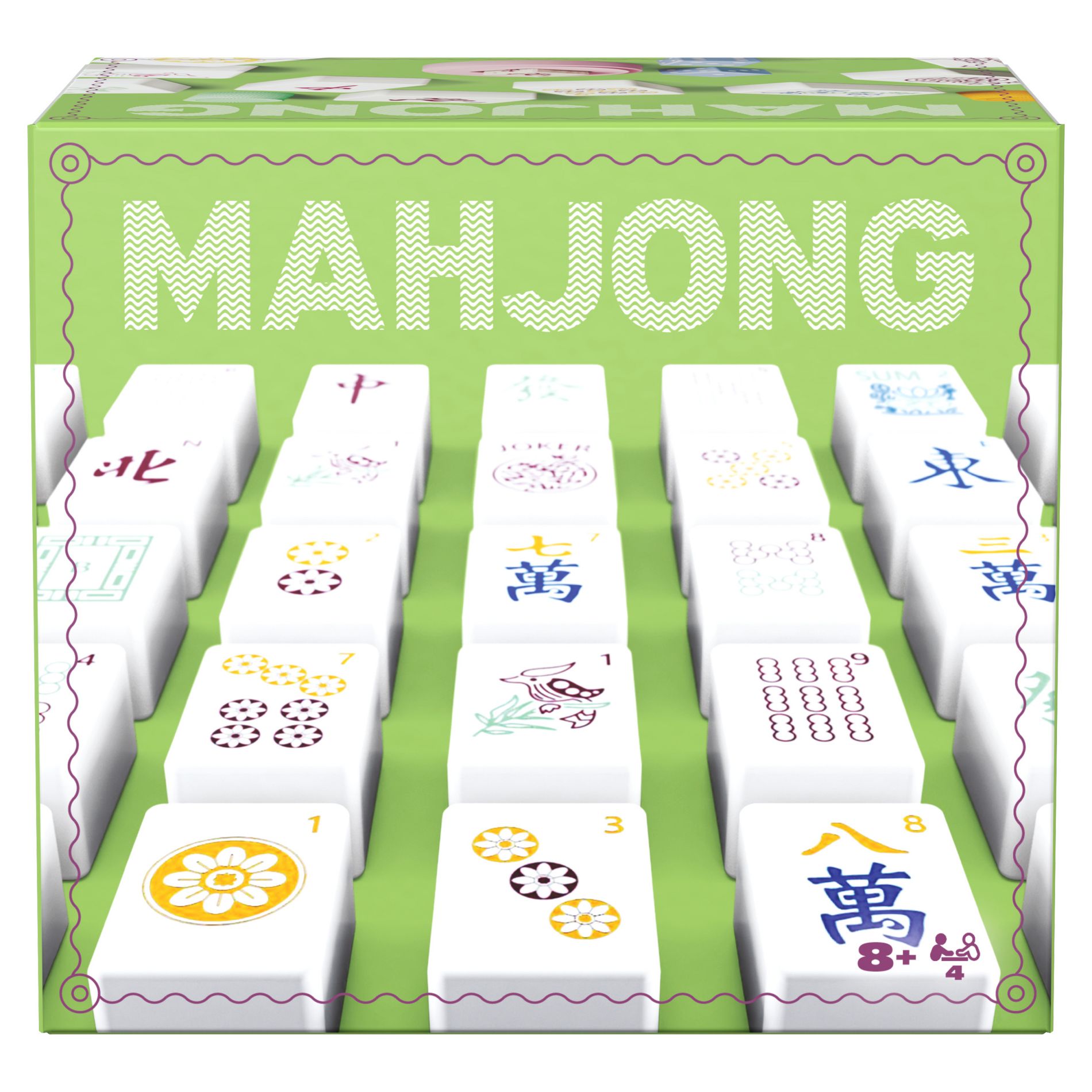 Spin Master Games Mahjong Game Set with 152 Colorful Printed Tiles
