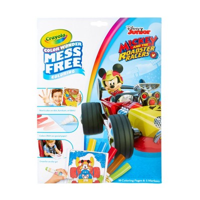 Crayola Color Wonder Mickey Mouse Roadster Racer Coloring Pages Set