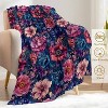 Lomsoe Christmas Decorative Throw Blanket, Flannel Winter Flowers Blankets for Couch Bed Sofa, Holiday Decor, Xmas Festival Gifts. - 2 of 4