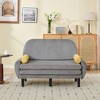 Racxily Corduroy Love Seat, Sleeper Soaf, Day Bed Recliner with Storage Pocket USB Charger, A multiform Couch for Living room - 2 of 4