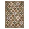 Bohemian Floral Checkerboard Washable Rug - Non-Slip Oriental Style, for Bedroom, Living Room, Kitchen & More - 2 of 4