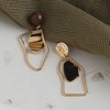 SOHI Women's Silver Ripple Drop Earrings - 2 of 3