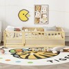 Floor bed, integral construction with super high security barrier, door, children's floor bed frame - 2 of 4