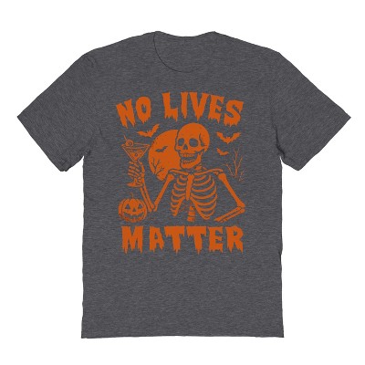 Rerun Island Men No Lives Matter Short Sleeve Graphic Cotton T-Shirt