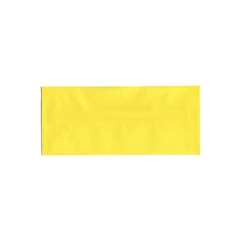 JAM Paper #10 Business Translucent Vellum Envelopes 4.125x9.5 Primary Yellow PACV356 - image 1 of 1