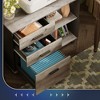 GALAXHERO 3-Drawer Wood Mobile File Cabinet, Lateral Filing Cabinet with Printer Stand and Open Storage Shelves for Home Office - 4 of 4