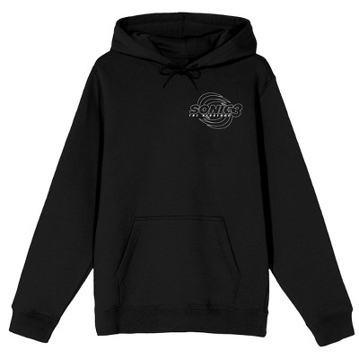 Sonic 3 Movie I'm Ready To Roll Adult Black Long Sleeve Hooded Sweatshirt
