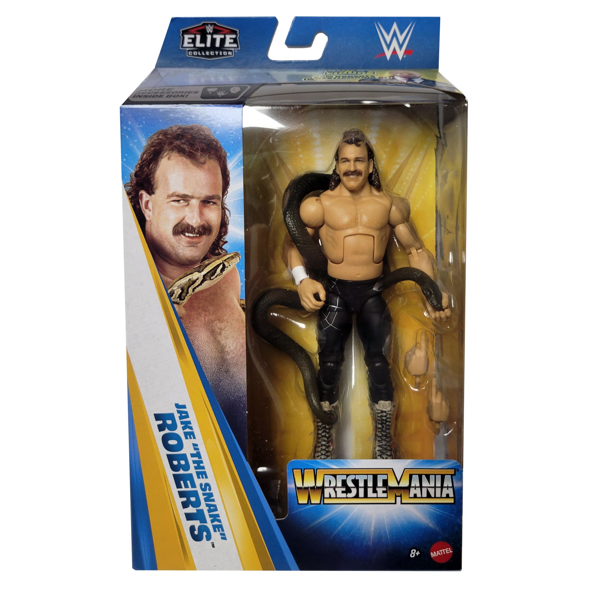 WWE Elite WrestleMania 42 WM3 Jake Roberts Action Figure