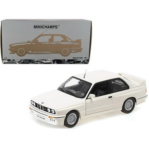 1987 BMW M3 Street White 1/18 Diecast Model Car by Minichamps - 1 of 3
