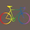 Adult Design By Humans Rainbow Bike Cyclist Pride By Bonganva Racerback Tank Top - 2 of 2