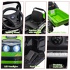 12V Kids Ride on Tractor with Tiltable Trailer 6 Wheels, Ride on Car with Remote Control, Battery Powered Electric Vehicle, Spring Suspension - 4 of 4